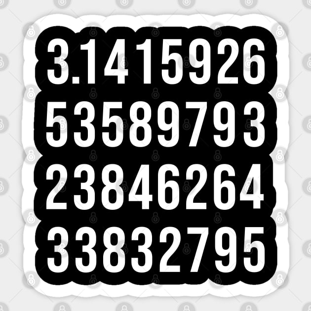 Pi digits Sticker by wondrous